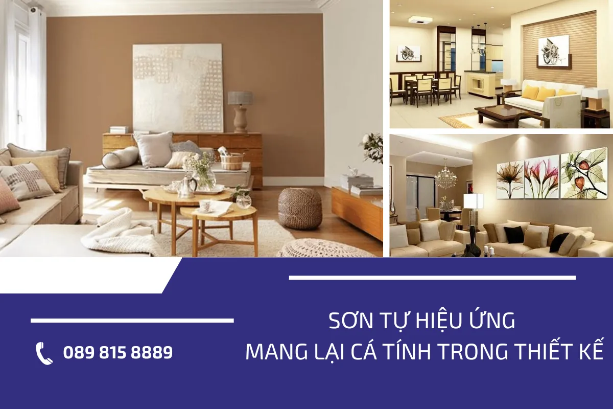 Sơn tự hiệu ứng mang lại cá tính trong thiết kế