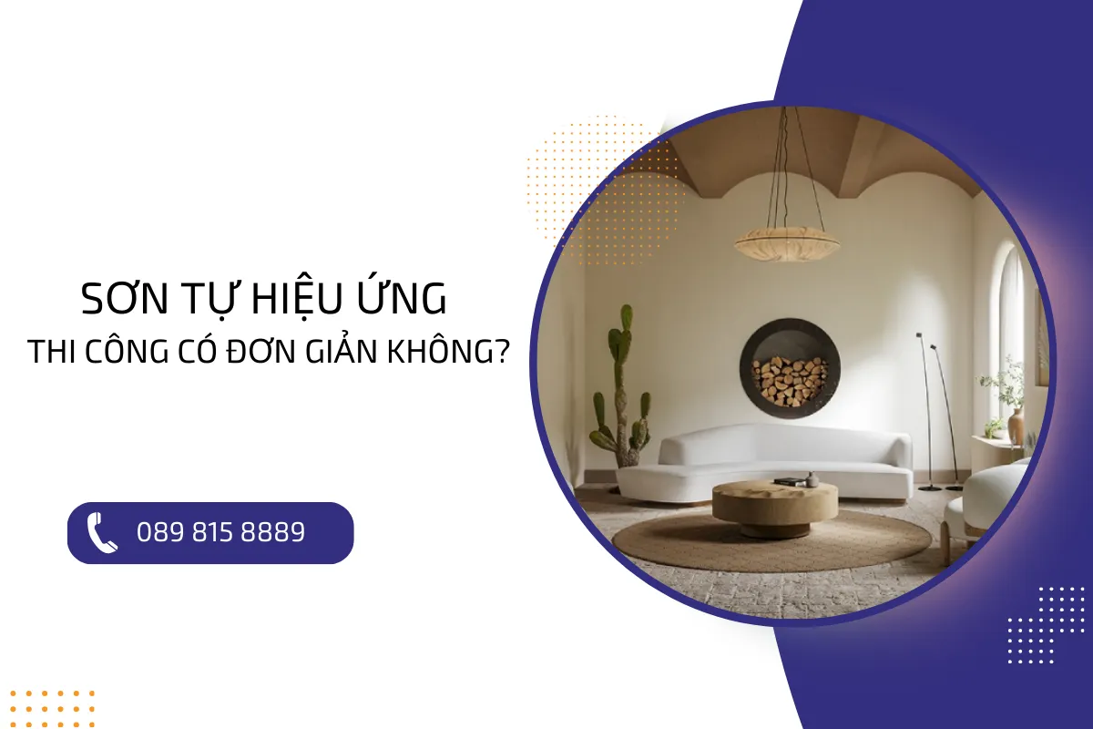 Sơn tự hiệu ứng thi công có đơn giản không