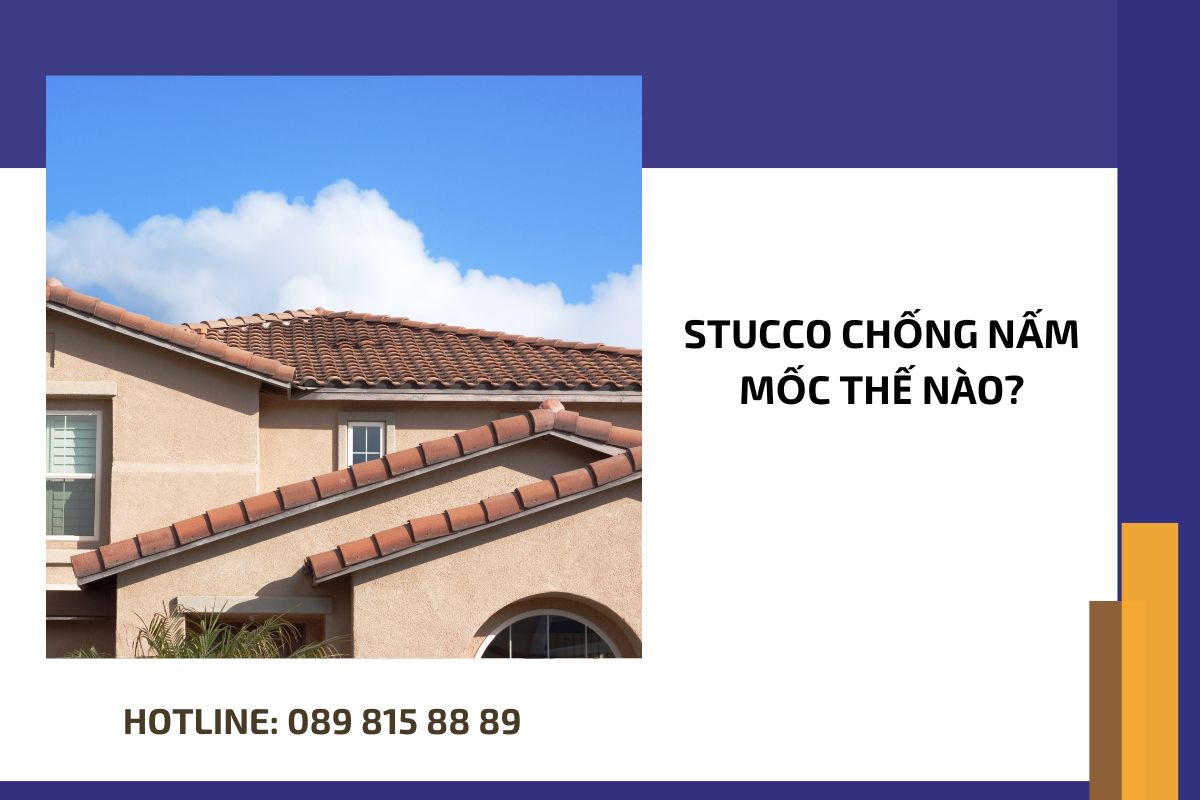 Stucco chống nấm mốc thế nào