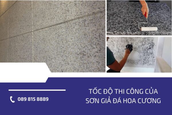 Tốc độ thi công của sơn giả đá hoa cương