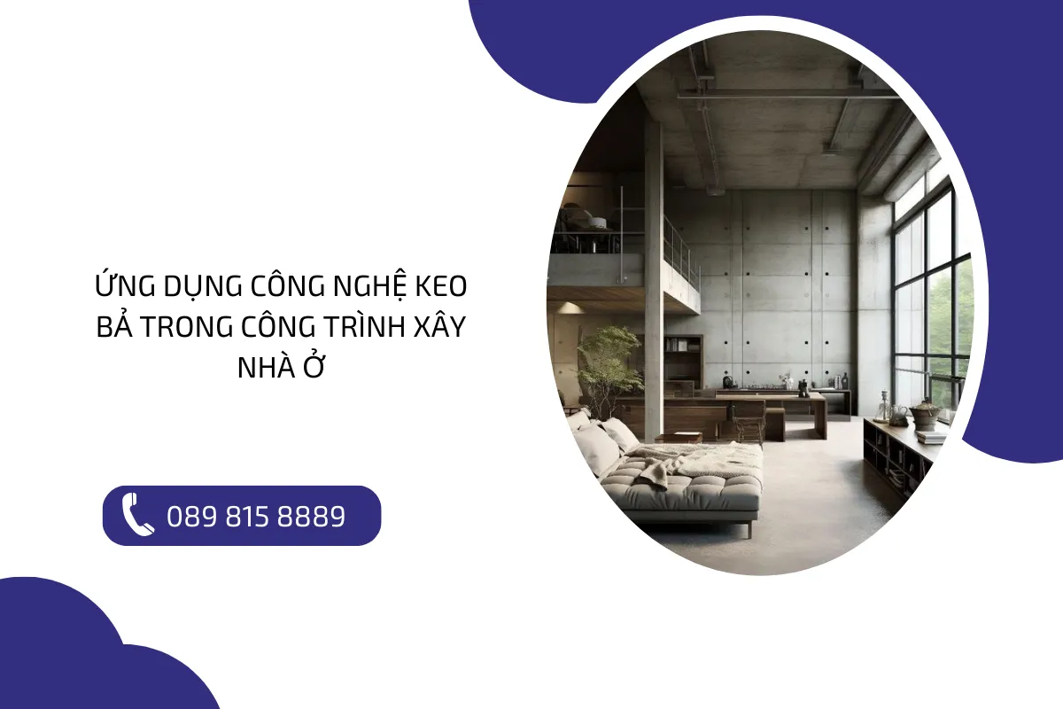 Ứng dụng công nghệ keo bả trong công trình xây nhà ở.