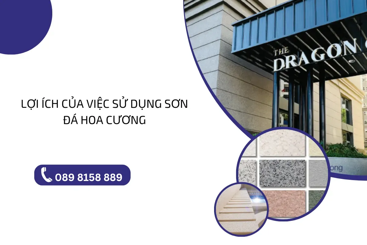 Lợi ích của việc sử dụng sơn đá hoa cương.