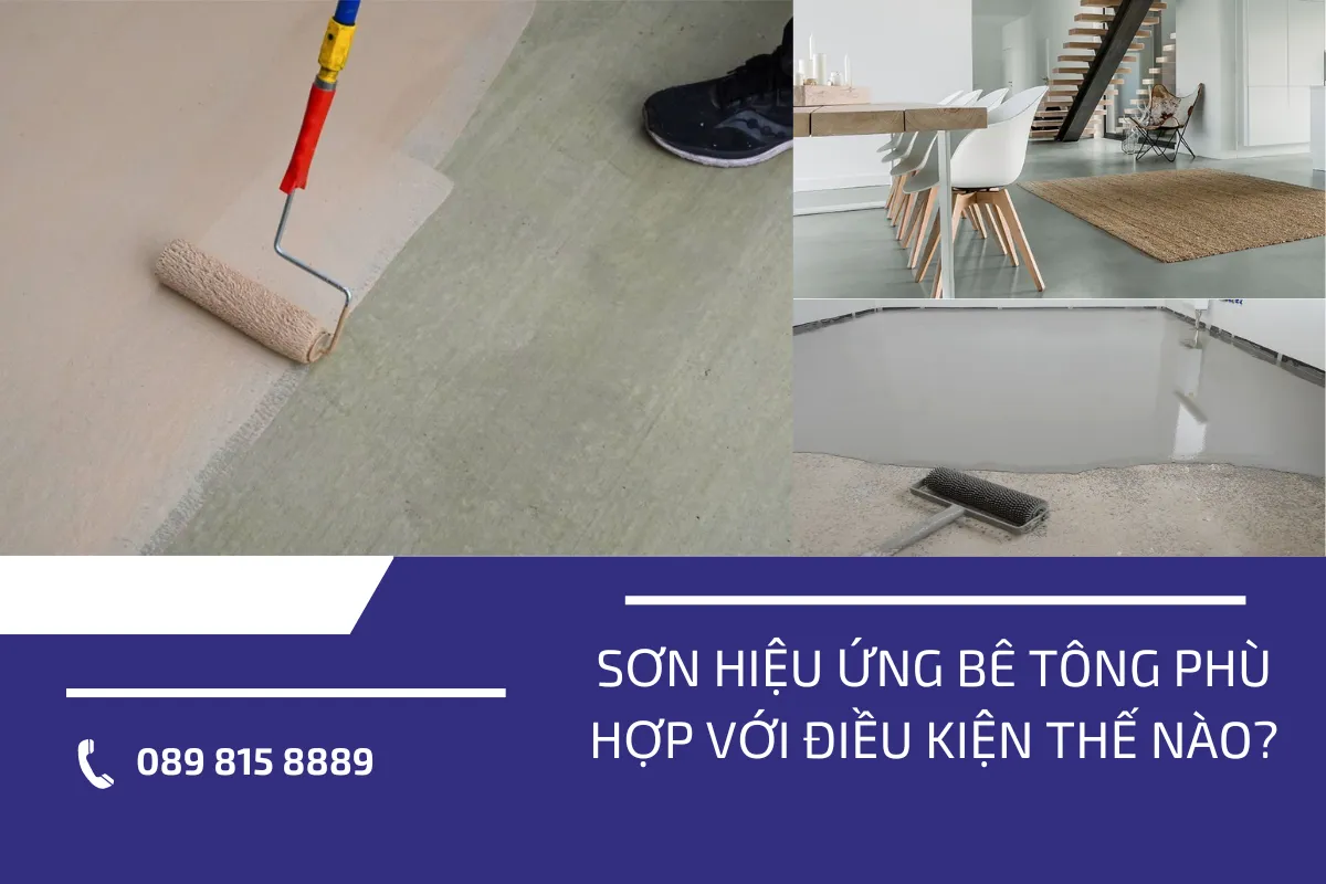 điều kiện Sơn hiệu ứng bê tông 4