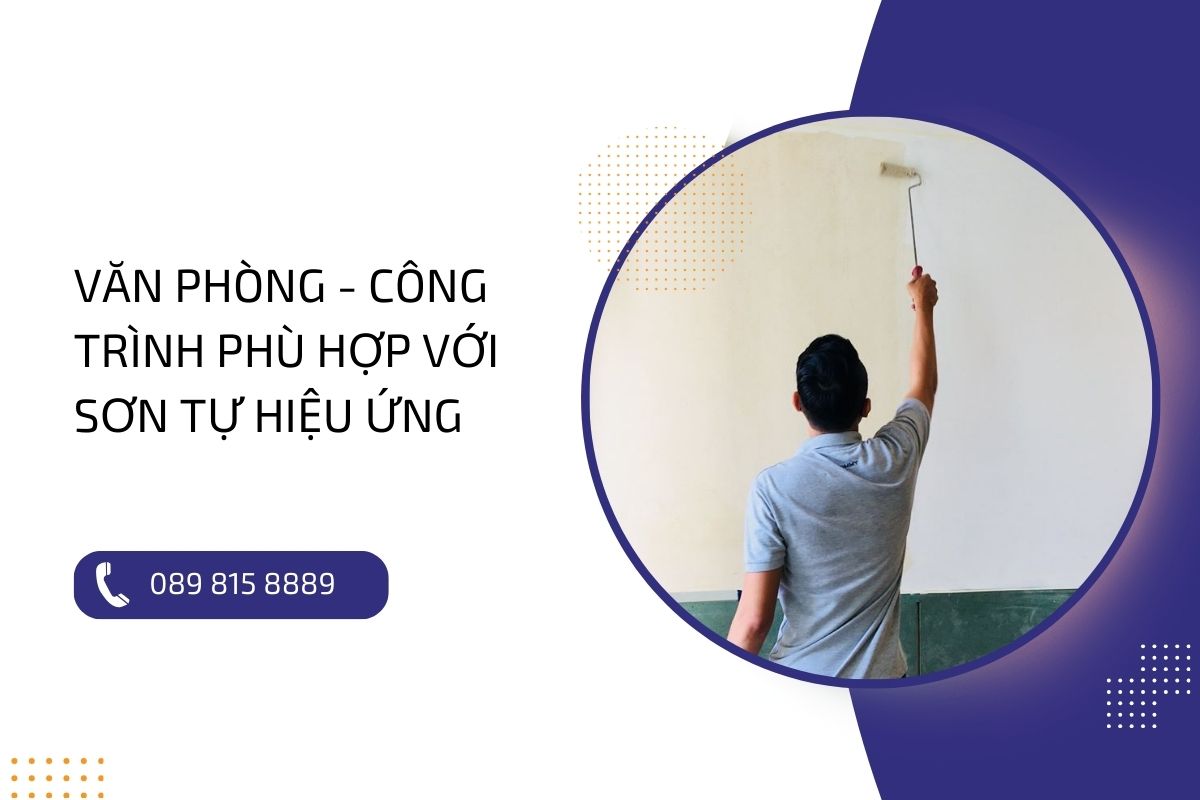 Liệt kê những loại công trình phù hợp nhất với sơn tự hiệu ứng