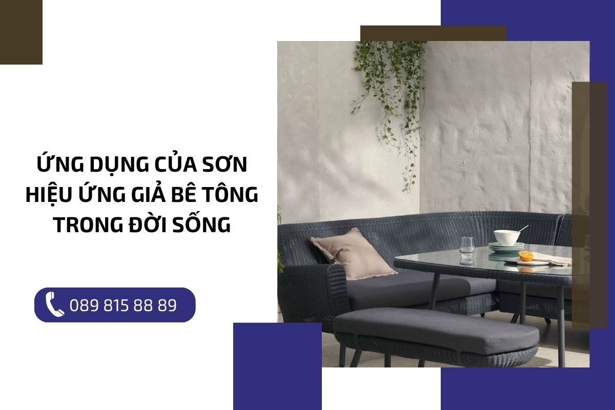 Ứng dụng của sơn hiệu ứng bê tông trong đời sống