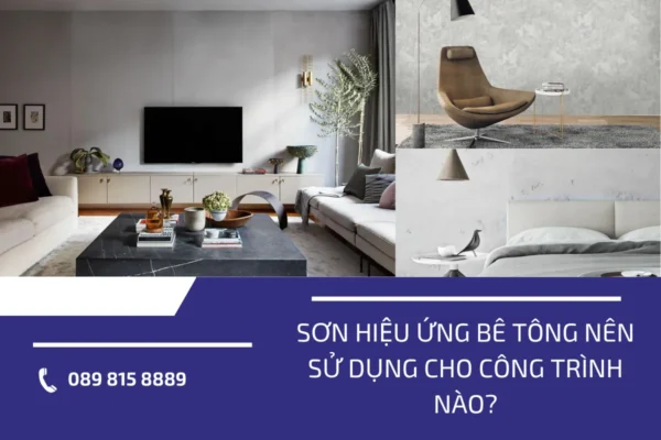 sử dụng Sơn hiệu ứng bê tông 4