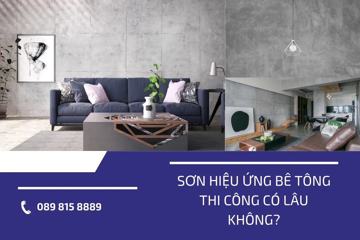 thi công sơn hiệu ứng bê tông 7