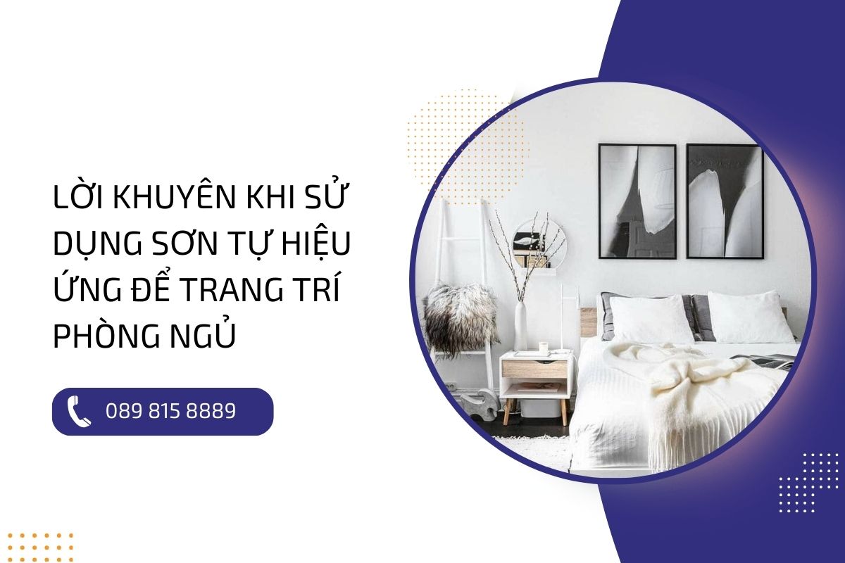 Gợi ý những ý tưởng trang trí phòng ngủ với sơn tự hiệu ứng