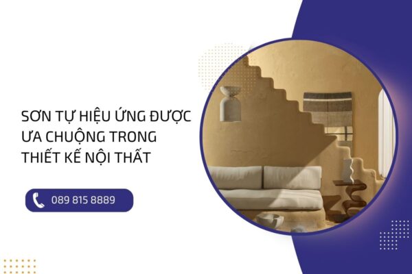 Vì sao sơn tự hiệu ứng được ưa chuộng trong thiết kế nội thất?