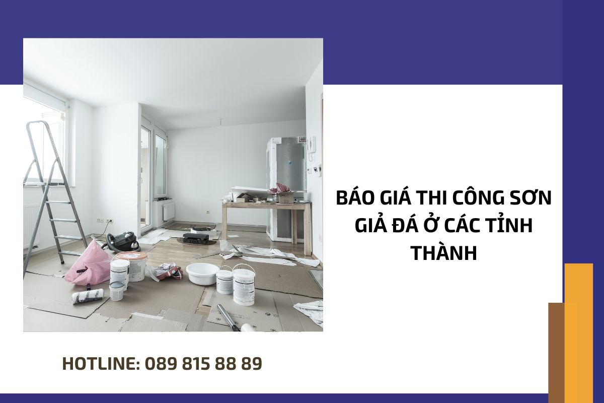 Báo giá thi công sơn giả đá ở các tỉnh thành