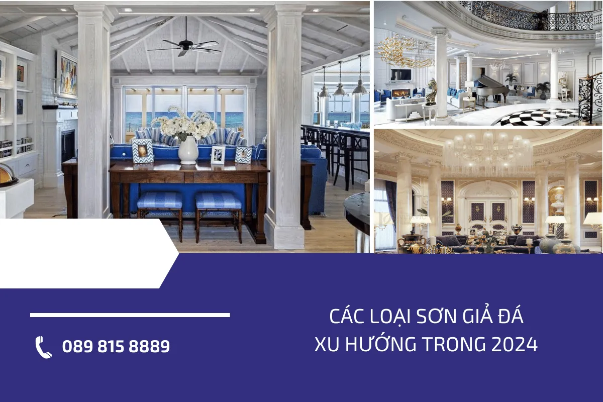 Các loại sơn giả đá xu hướng trong 2024