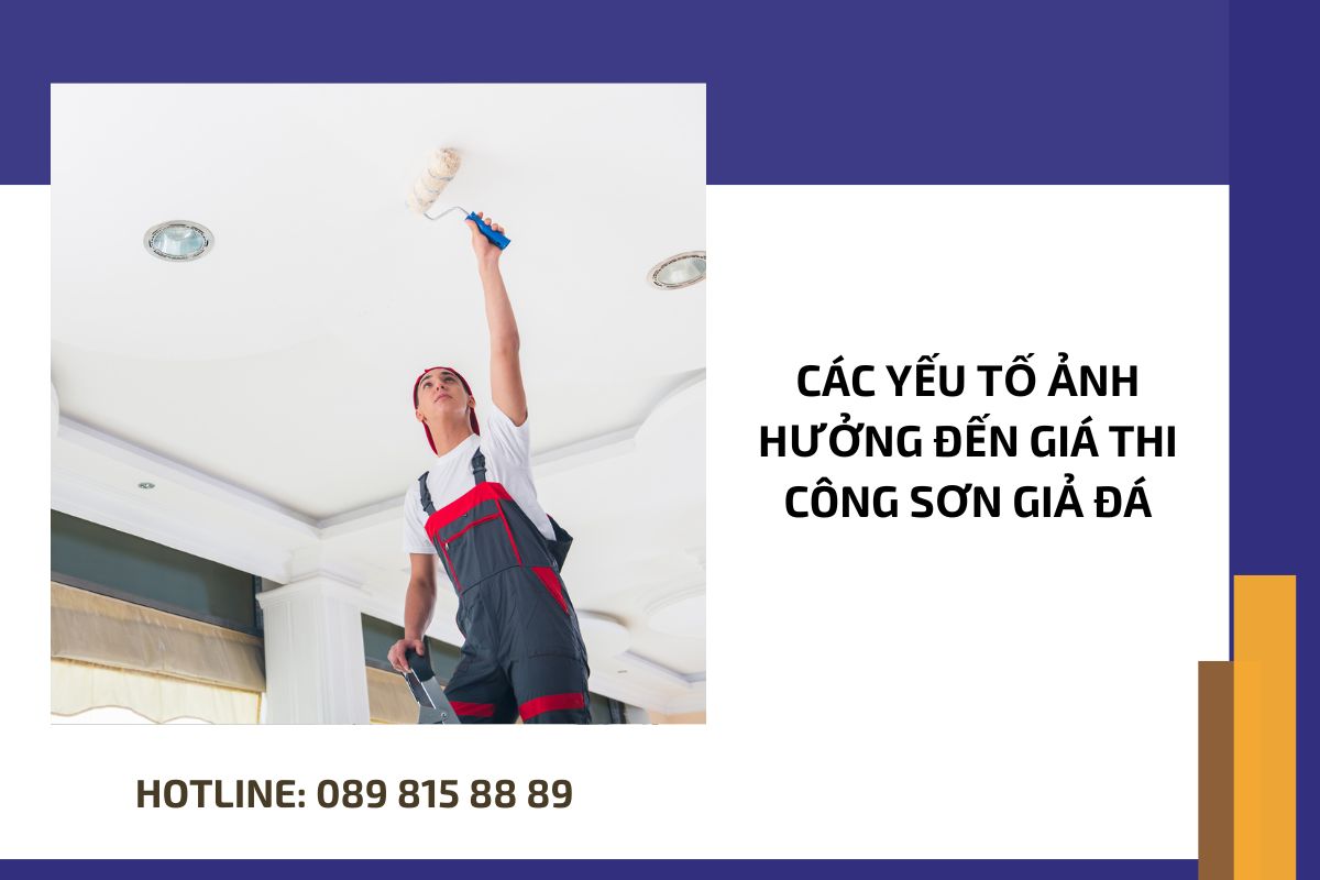 Các yếu tố ảnh hưởng đến giá thi công sơn giả đá