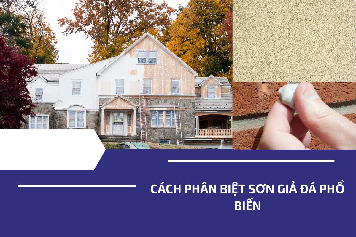 Cách phân biệt sơn giả đá phổ biến