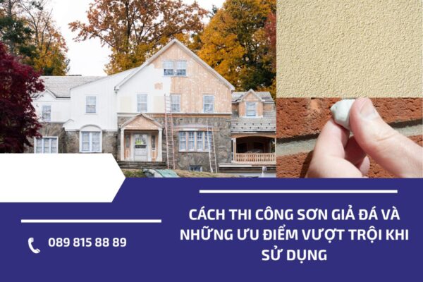 Cách thi công sơn giả đá và những ưu điểm vượt trội khi sử dụng