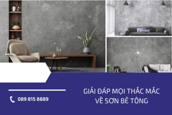 Giải đáp mọi thắc mắc về sơn bê tông