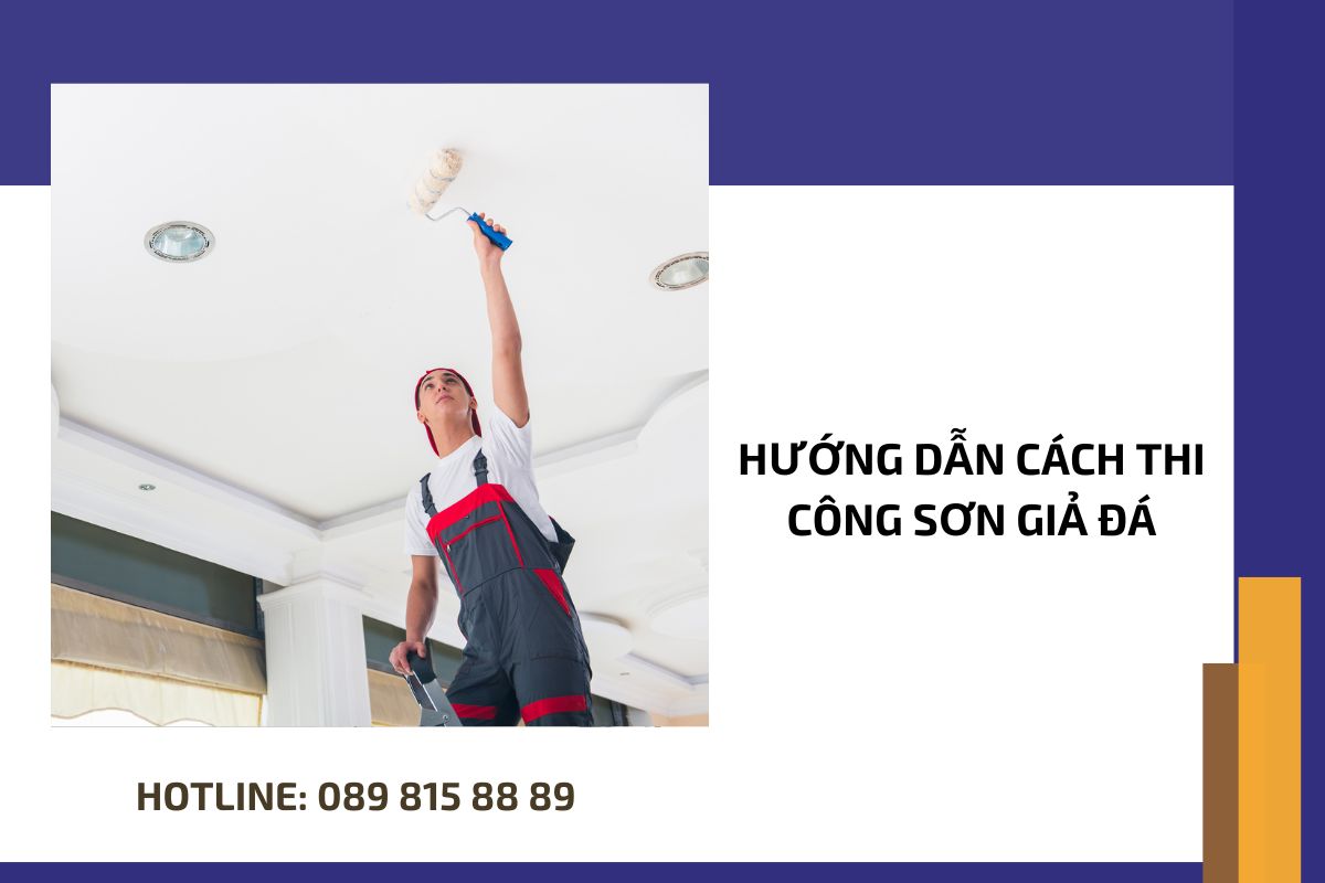 Hướng dẫn cách thi công sơn giả đá