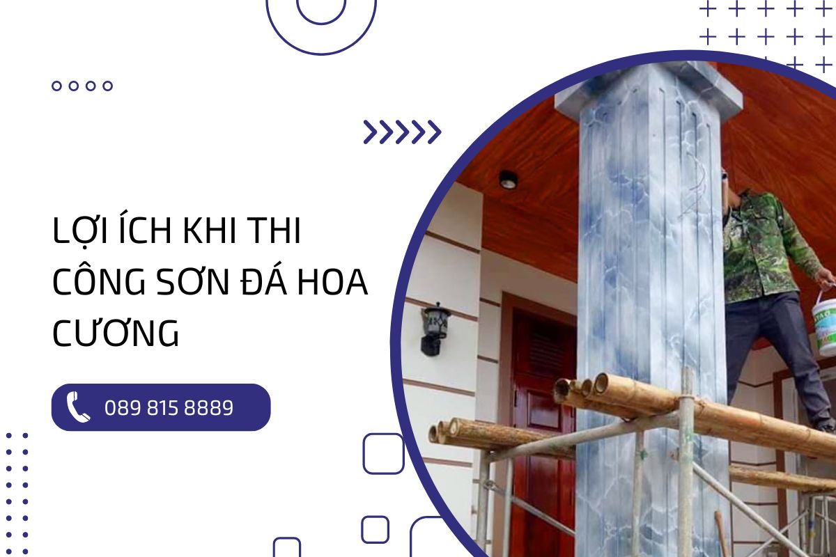 Hướng dẫn thi công sơn đá hoa cương chi tiết A-Z cho người mới