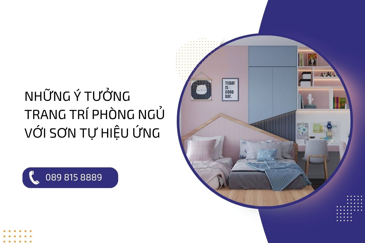 Gợi ý những ý tưởng trang trí phòng ngủ với sơn tự hiệu ứng