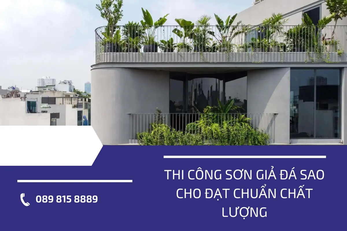 Quy trình thi công sơn hiệu ứng giả đá DDM