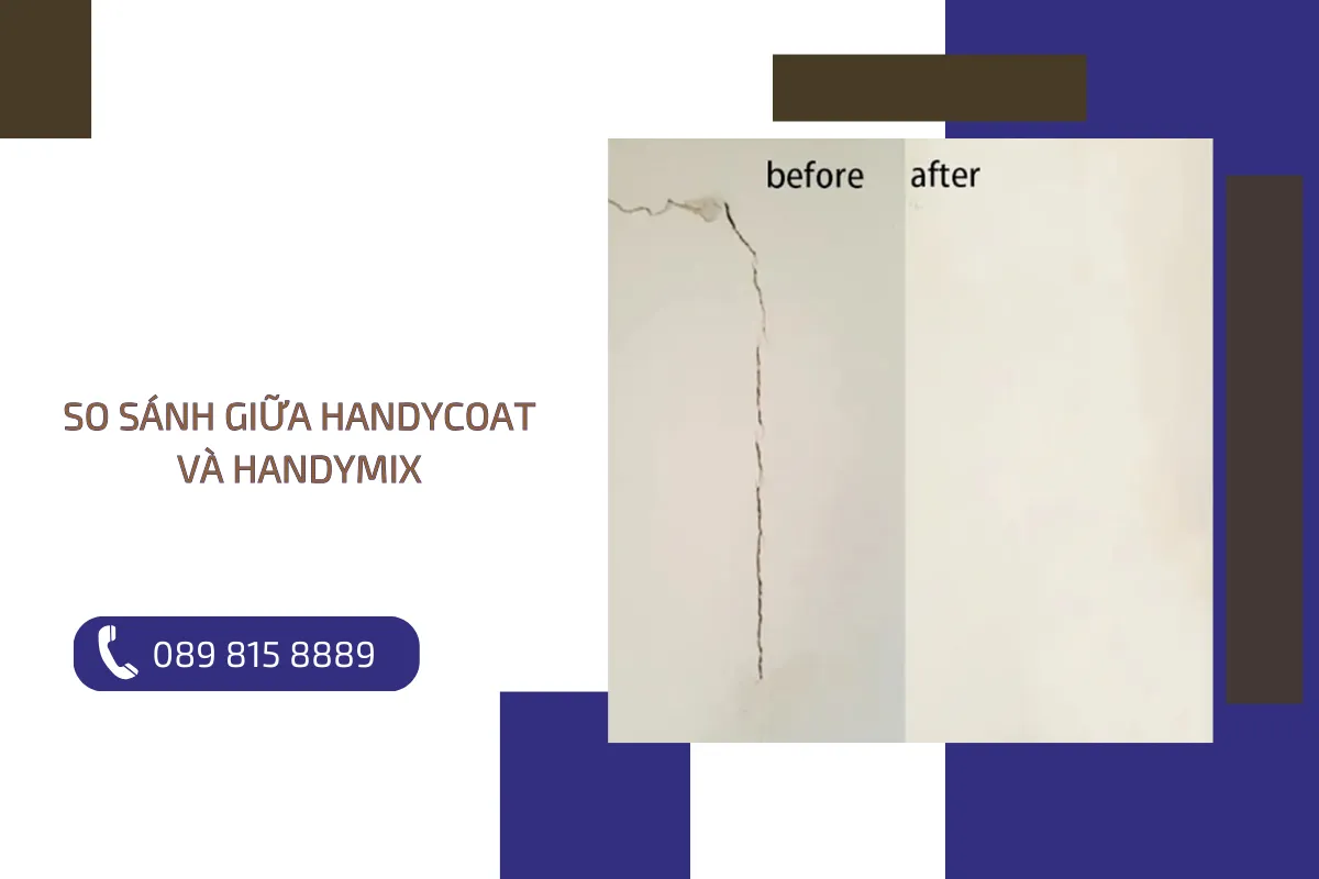 So sánh giữa Handycoat và Handymix.