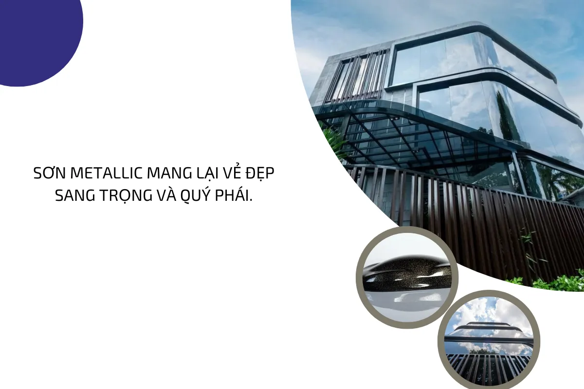 Sơn Metallic mang lại vẻ đẹp sang trọng và quý phái..