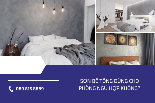 Sơn bê tông dùng cho phòng ngủ hợp không