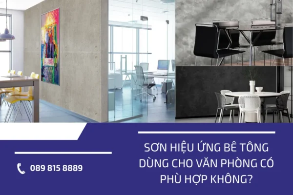 Sơn hiệu ứng bê tông dùng cho văn phòng 4