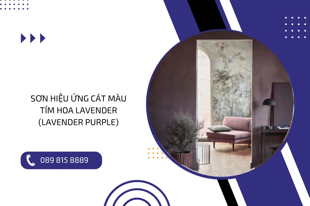 Sơn hiệu ứng cát màu tím hoa Lavender (Lavender Purple)