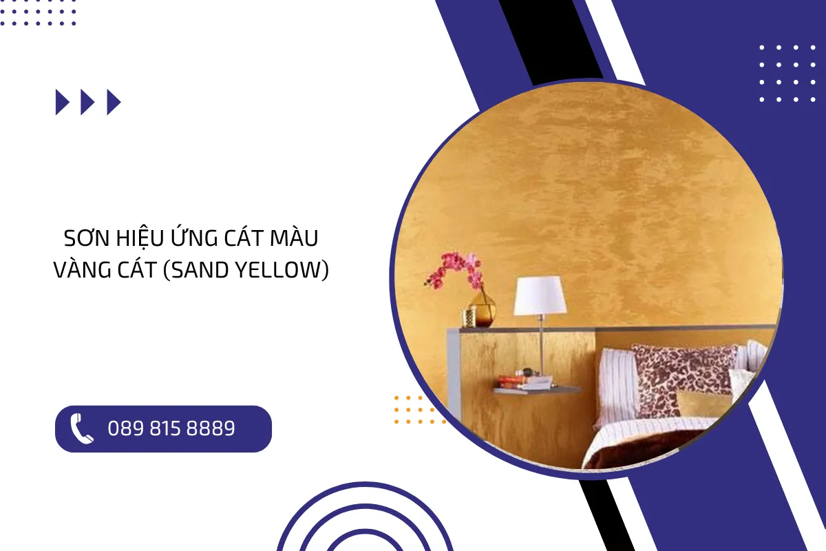 Sơn hiệu ứng cát màu vàng cát (Sand Yellow).