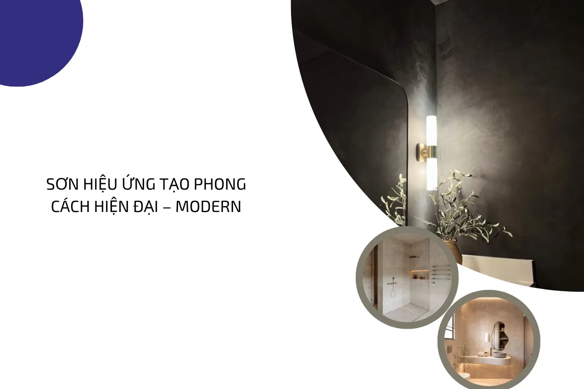 Sơn hiệu ứng tạo phong cách hiện đại – Modern.