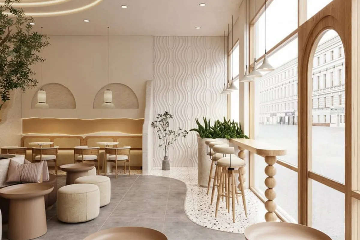 Sơn tự hiệu ứng Stucco - Vẻ đẹp nghệ thuật và tự nhiên cho không gian quán cafe