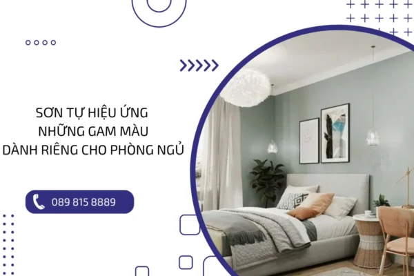 Sơn tự hiệu ứng và những gam màu tạo phong cách riêng cho phòng ngủ