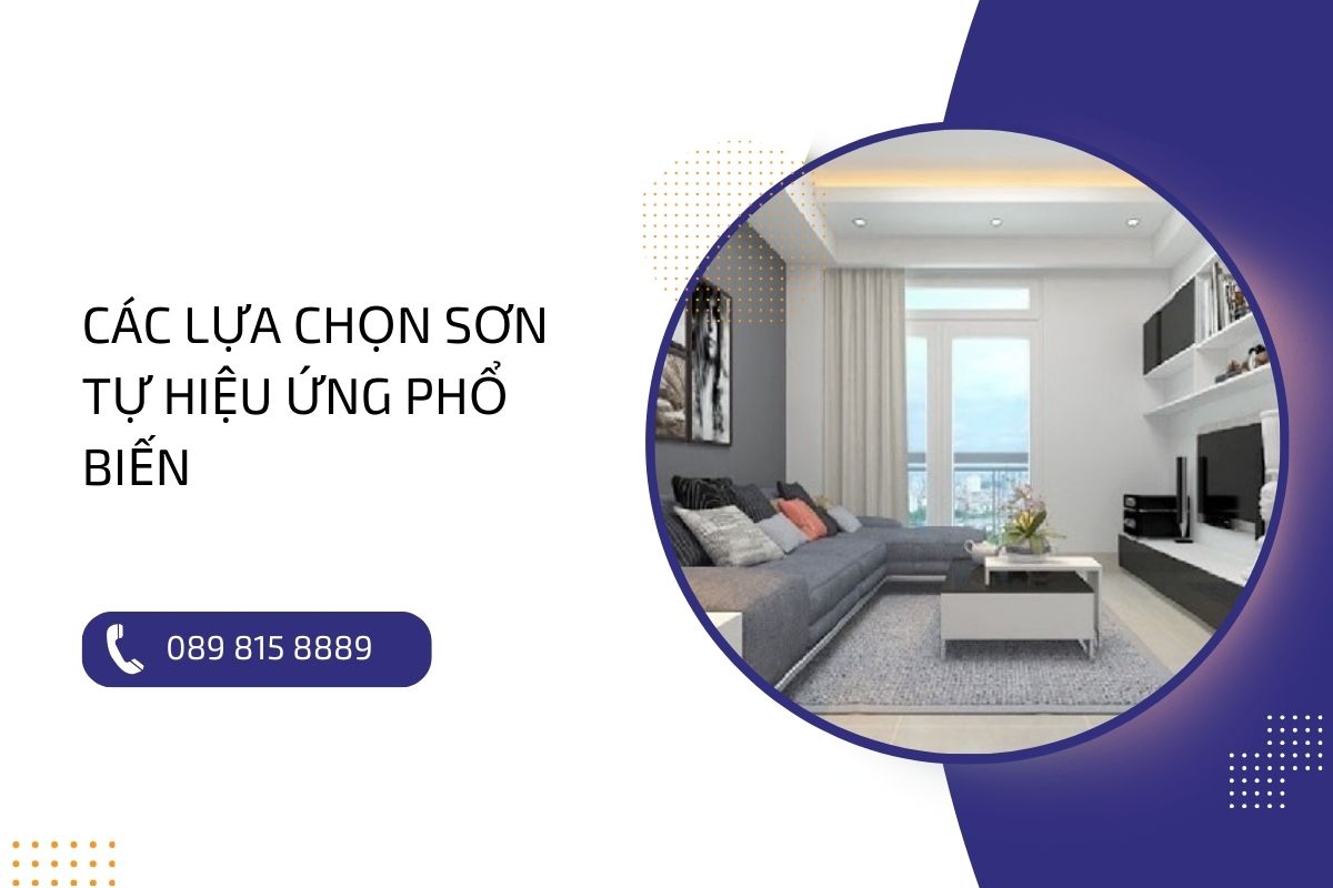 Hướng dẫn lựa chọn sơn tự hiệu ứng dành cho từng không gian