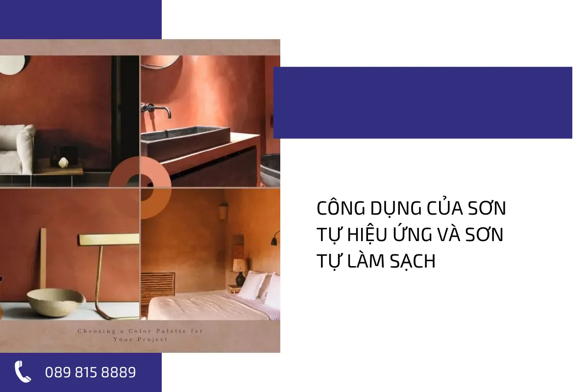 Công dụng của sơn tự hiệu ứng và sơn tự làm sạch