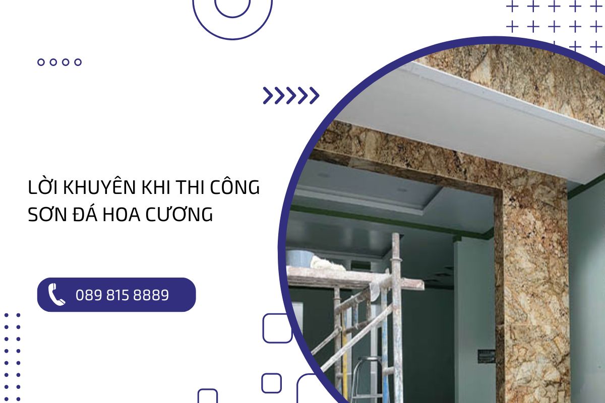 Hướng dẫn thi công sơn đá hoa cương chi tiết A-Z cho người mới