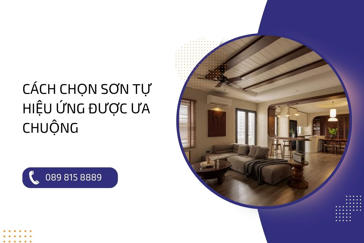 Vì sao sơn tự hiệu ứng được ưa chuộng trong thiết kế nội thất?