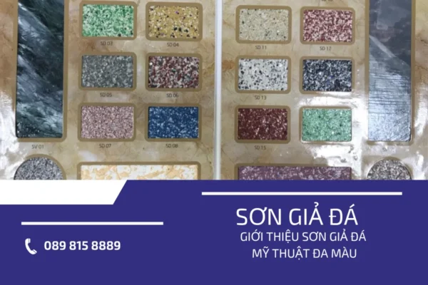 sơn giả đá mỹ thuật đa màu 4