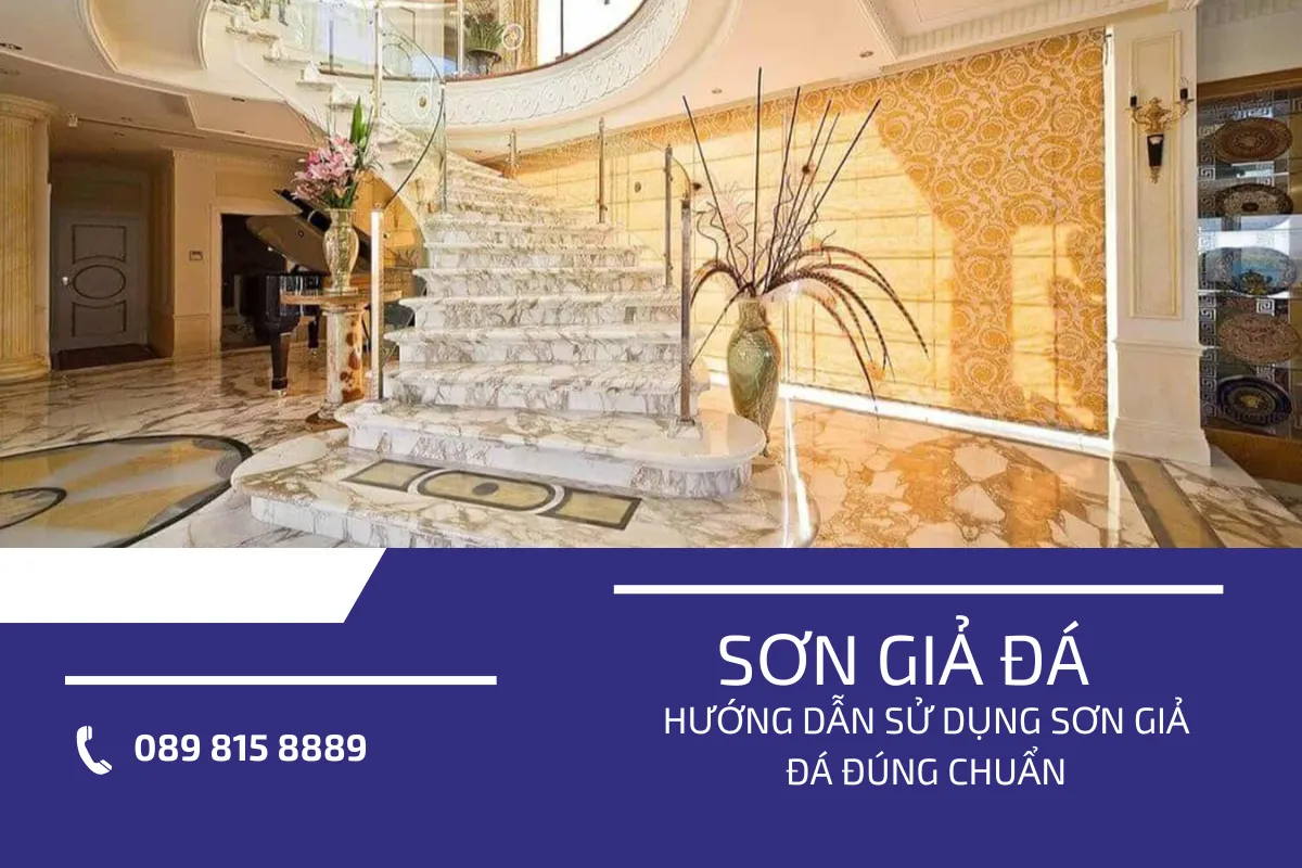 sử dụng sơn giả đá 4