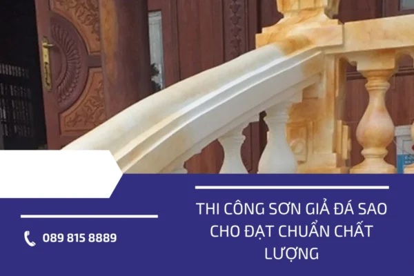 Thi công sơn giả đá sao cho đạt chuẩn chất lượng