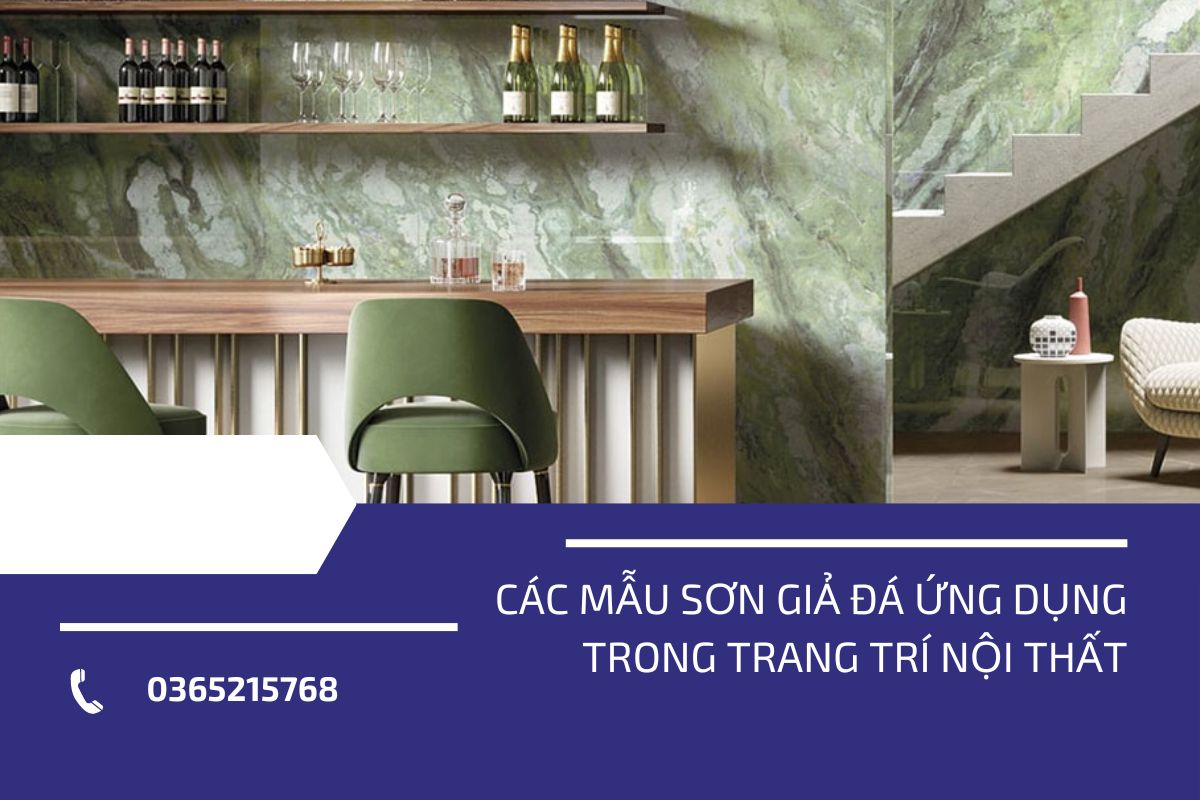 Các mẫu sơn giả đá phù hợp ứng dụng trong trang trí nội thất