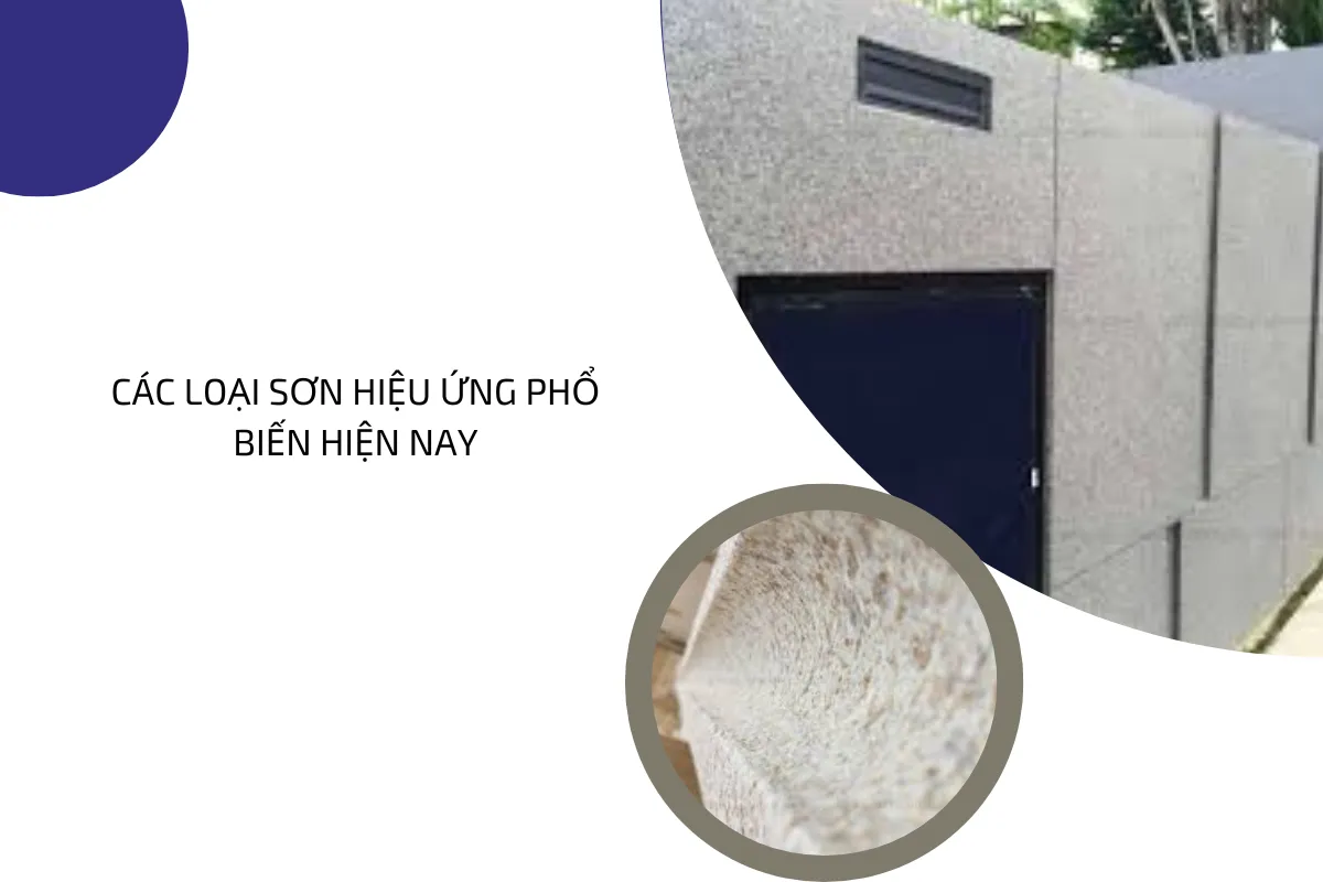 Các loại sơn hiệu ứng phổ biến hiện nay.