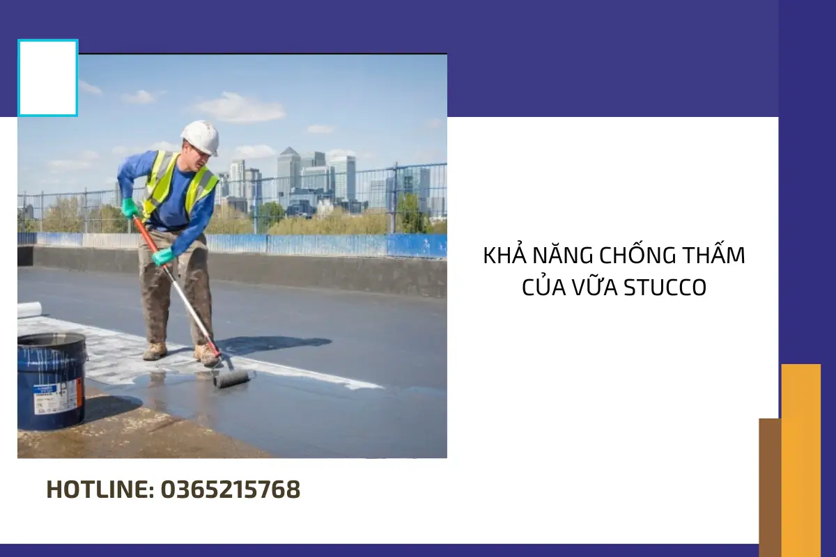 Khả năng chống thấm của vữa Stucco