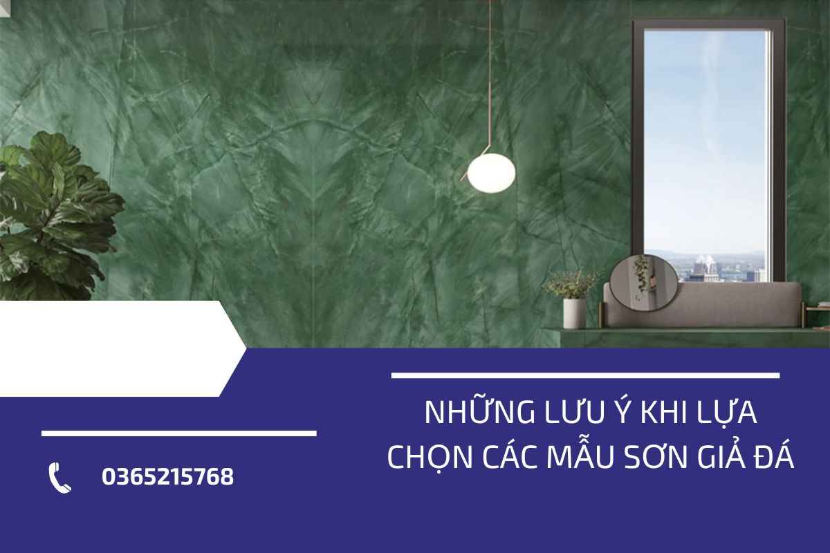 Các mẫu sơn giả đá phù hợp ứng dụng trong trang trí nội thất