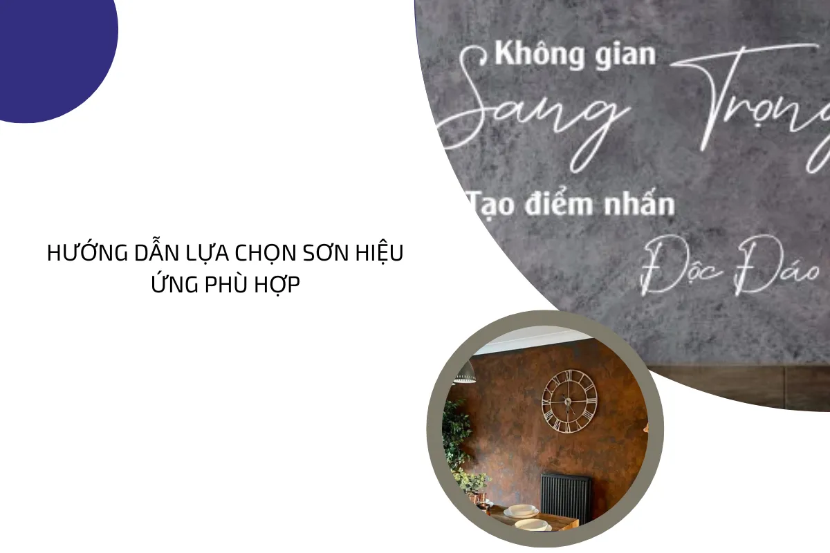 Hướng dẫn lựa chọn sơn hiệu ứng phù hợp.