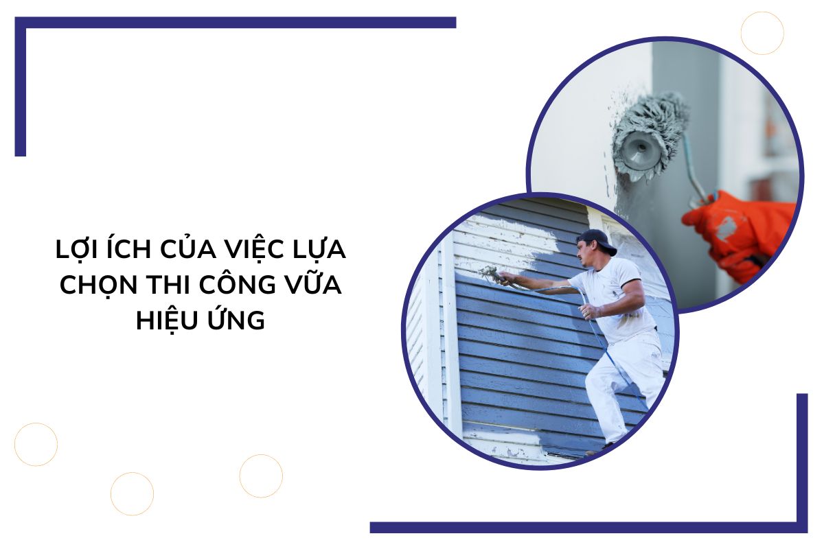 Lợi ích của việc lựa chọn thi công vữa hiệu ứng