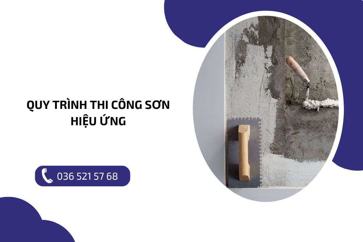 Quy trình thi công sơn hiệu ứng