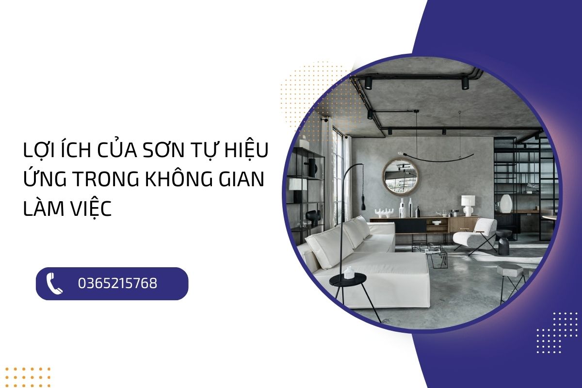 Tạo không gian làm việc mơ ước với ứng dụng sơn tự hiệu ứng