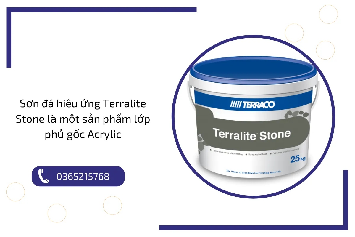 Sơn đá hiêu ứng Terralite Stone là một sản phẩm lớp phủ gốc Acrylic