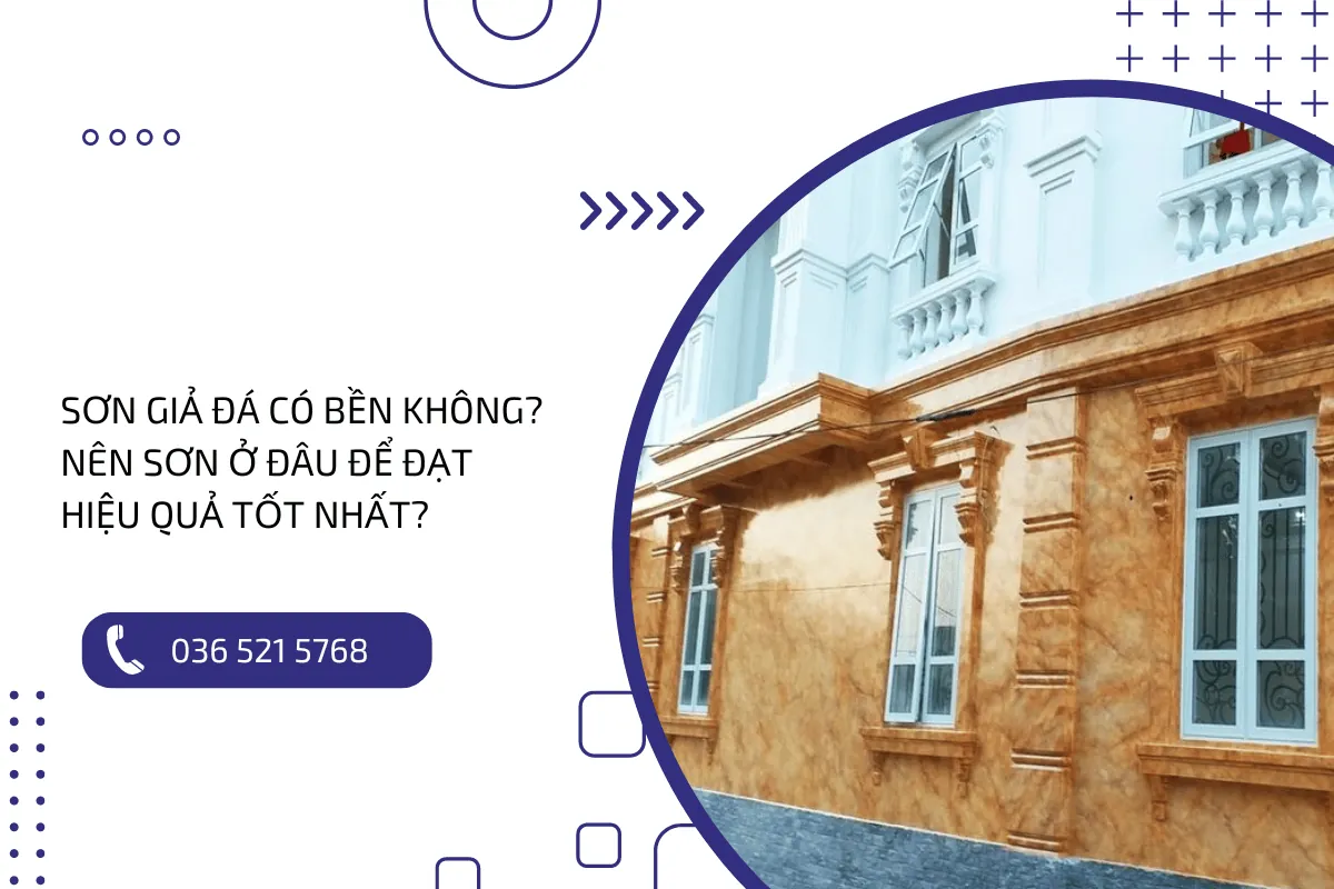 Sơn giả đá có bền không Nên sơn ở đâu để đạt hiệu quả tốt nhất