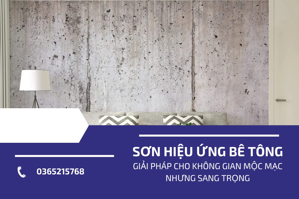 Sơn hiệu ứng bê tông mộc mạc 4